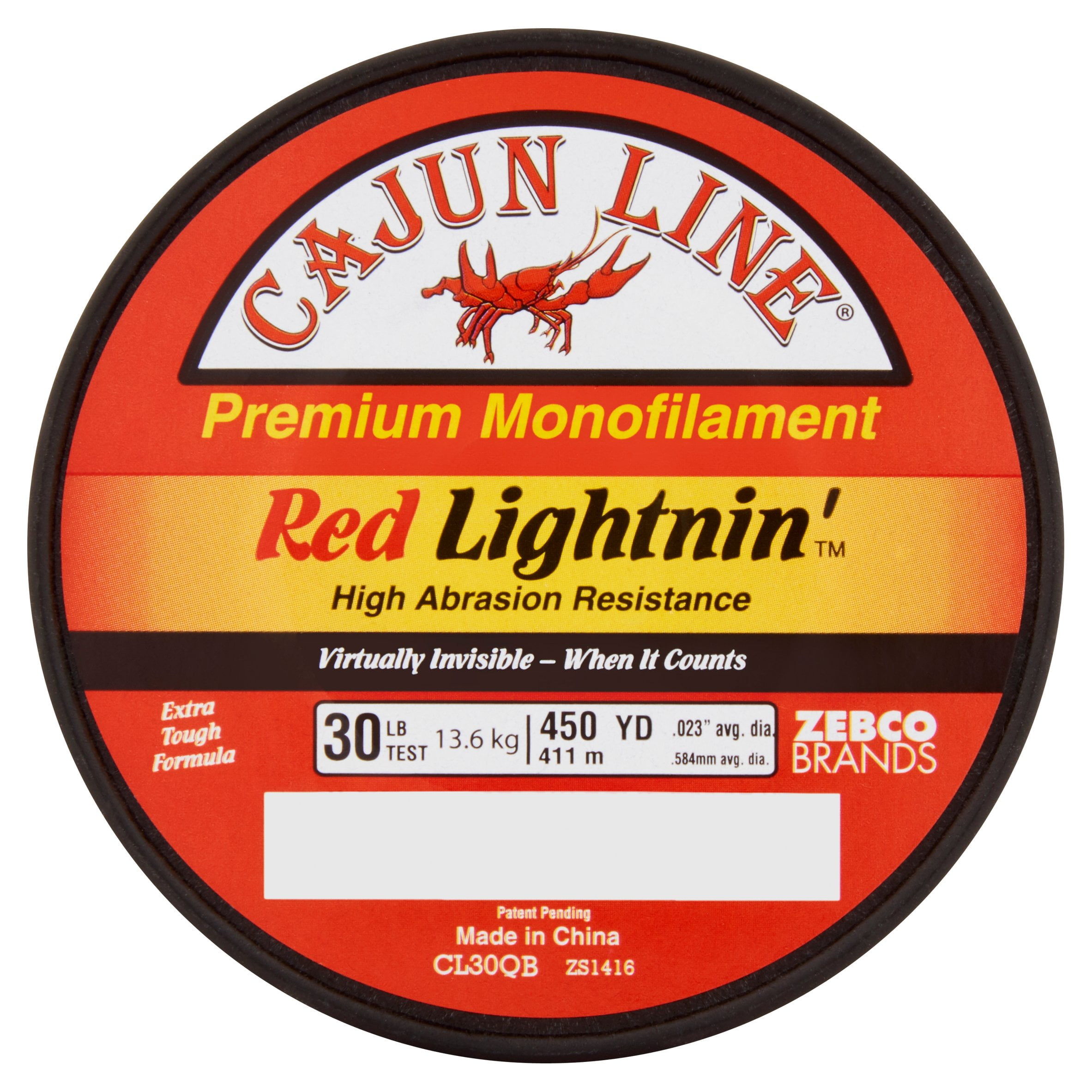 Cajun Red Lightnin' Fishing Line Premium Monofilament Mono 17 LB Test 300 Yards