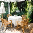 thumbnail image 4 of Outdoor Curtains for Patio Waterproof, Green Forest Outdoor Privacy Panels Grommet, Nature Spring Scenic Woodland Blackout Outside Curtains for Porch/Cabana/Pergola/Gazebo 54"x84", 2 Panels, 4 of 8