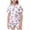 Purple*, variant on RUTAYY Girls Pajama Set Snowflake Print Short Sleeve 2 Piece Set Children Indoor Resting Wear, Purple