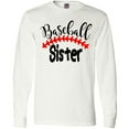 thumbnail image 3 of Inktastic Baseball Sister Long Sleeve T-Shirt, 3 of 5