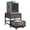 Black-1, variant on 3D Printer Stand with Storage Drawer and Rolling Filament Basket, Industrial Printer Table for 3D Printing Tools and Accessories, Gray
