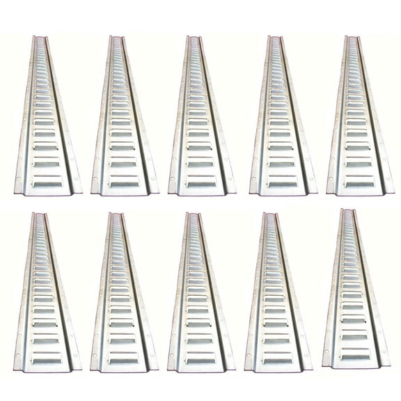 RAParts (10 Pack) 5' Galvanized E-Track Horizontal for Trucks/Trailers/Cargo Vans