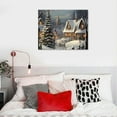 thumbnail image 5 of COMIO Christmas Wall Art Home Decor Santa Claus Reindeer with Sleigh Poster Canvas Print Christmas Tree Pictures Winter Wall Decor Gallery Living Room Bathroom Room Aesthetic, 5 of 5