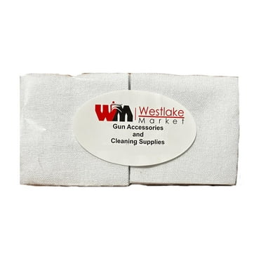 Gun Cleaning Patches for 9mm - 45 Caliber - Quality Cotton Patches 2 1/4" Pack of 100