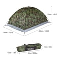 thumbnail image 4 of 1 2 Person Camping Tent Ultralight Camouflage Garden Sun Shield Outdoor Hiking 2 Person, 4 of 8