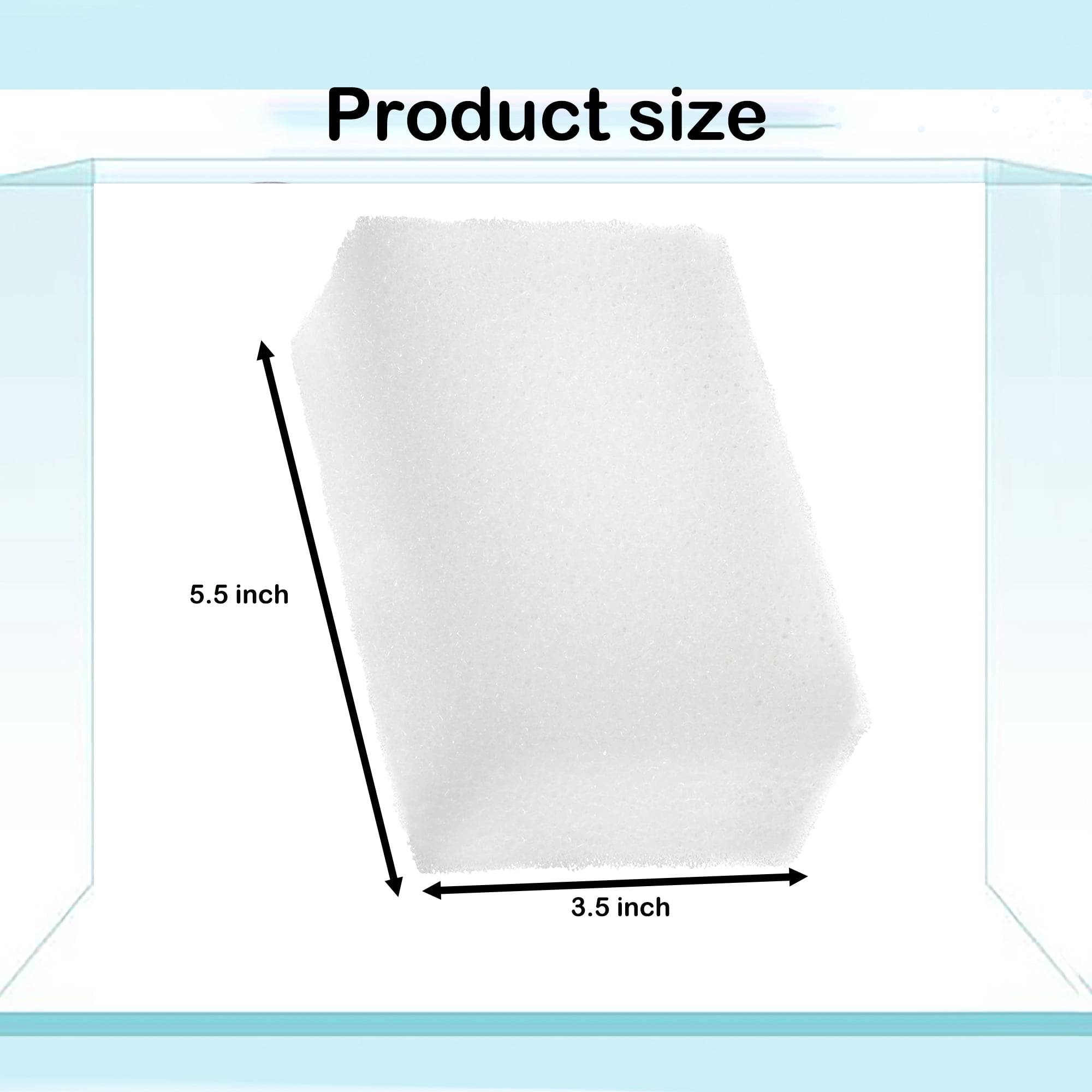 ATITOWEL Foam Filter Pads for Aqua Clear 70/300 AquaClear 70-Gallon (Pack of 12)