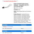 thumbnail image 2 of Engine Camshaft Position Sensor Connector - Compatible with 2013 - 2018 Chevy Spark 2014 2015 2016 2017, 2 of 2
