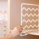 thumbnail image 1 of Separador de plástico | Organizador de almacenamiento ajustable de acrílico transparente para armarios, estanterías y estanterías | Separador multiusos para ropa, bolsos y artículos del hogar, 1 of 7
