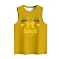 thumbnail image 4 of Tank Tops for Women Plus Size Sleeveless Round Neck Casual Tank Yellow XL, 4 of 4