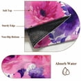 thumbnail image 6 of Round Area Rug 3 Ft, Watercolor Floral Washable Non-Slip Circle Carpet for Living Room/Bedroom, Spring Flowers Botanical Vintage Low-Profile Small Floor Mats Collection Rugs for Indoor, 6 of 7