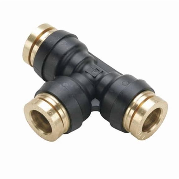 Parker Tee, Tube 1/4", 1/4", Push-Fit 1/4",PK10 364PTC-4