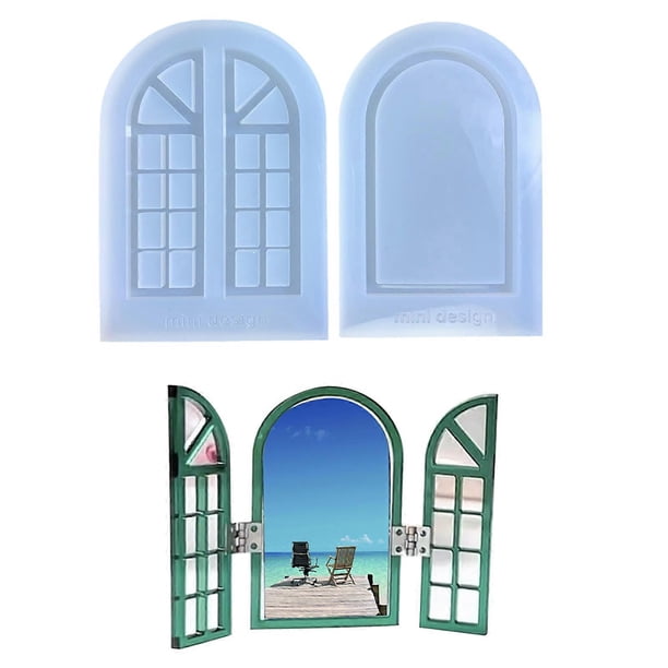 Photo Frame Resin Mold Window Silicone Epoxy Mold for Casting,Crystal Picture Frame Mold for DIY Crafts,Home/Table Decor