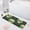 Green Skull and Leaves, variant on Haosy Pastel Colors Flower and Leaf Bathroom Rugs Non Slip Absorbent Soft Plush Quick Dry Bath Mat, 39"x20"