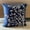 6. Navy Blue (Silver Magnolia), variant on Euro Sham, Decorative Navy Blue Euro Pillow Shams 26x26 inch (65x65 cm), Silk Euro Sham Covers, Birds, Contemporary European Sham&nbsp;Covers - Birdy Flight