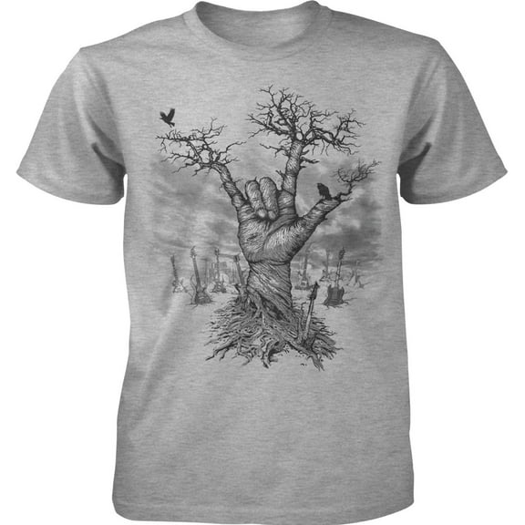 Metal Hand Tree Guitars Adult T-Shirt