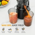 thumbnail image 6 of Sunvivi Slow Cold Press Juicer with 5.9" Wide Feed Chute - Masticating Juicer - Black, 6 of 9