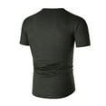 thumbnail image 3 of EQWLJWE Mens Short Sleeve Basic Tops Men Short-Sleeved Loose O-neck Solid Blouse Pullover T-Shirt Tops, 3 of 4