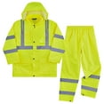 thumbnail image 2 of Ergodyne Glowear 8376K Lightweight Rain Suit Lime Medium, 2 of 2