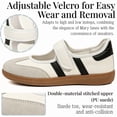 thumbnail image 2 of Qaltryn Mary Jane Style Casual Sneakers for Women with Adjust Strap Comfortable Casual Tennis Shoes Non Slip Flat Sole Slip On Fashion Retro Sneakers for Everyday Daily, 2 of 9
