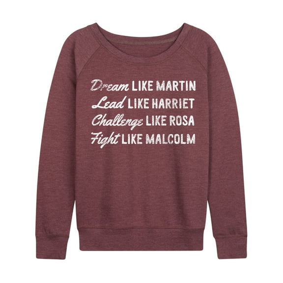 Instant Message - Dream Like Martin - Ladies French Terry Long Sleeve Shirt