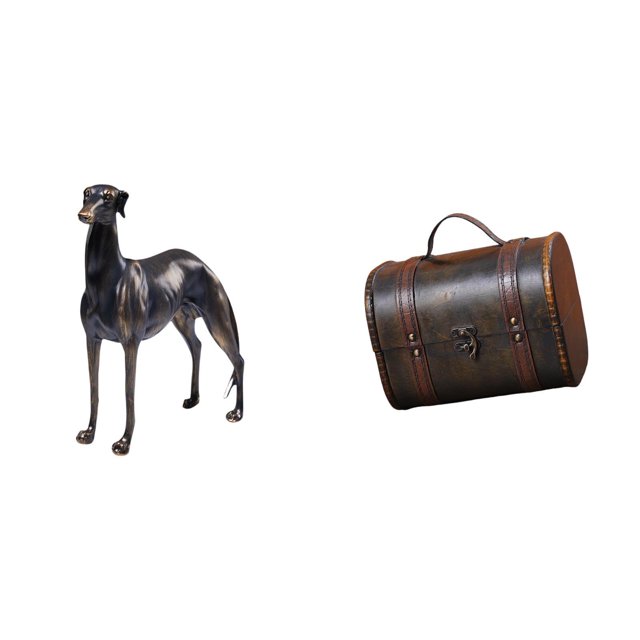 Estatua de perro de resina,Estatua de perro de resina con forma de animal,Escultura coleccionable para escritorio,decoración del hogar,Estuche organizador de joyas,Organizador de joyas de