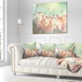 thumbnail image 2 of Designart Summer Wild Flowers and Grass - Flower Throw Pillow - 18x18, 2 of 4