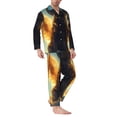 thumbnail image 2 of Kdxio Golden Cloud Winged Dog Men’s Pajama Set Pajamas For Men 2 Piece PJ Set with Men Pajama Pants and Long Sleeve T-Shirt Lounge Set-, 2 of 7