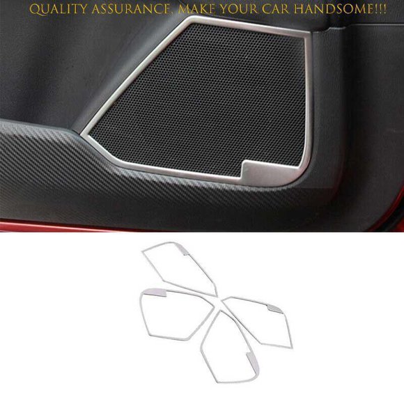 Suitable for Mazda CX-5 2017-24 Silver Steel Inner Door Speaker Horn Sound F for Ram e Decoration 4P-