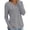 *Gray, variant on ClodeEU Women's UPF Sun Protection Hoodie Quick Dry Athletic Shirt for Fitness ,Long Sleeve Henley Sports Blouse Watermelon Red,Womens Plus XXL