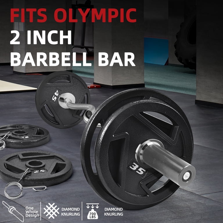FlexWave 4FT EZ Curl Barbell Set with 5 Pairs of 3-Hole Cast Iron