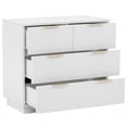 thumbnail image 3 of Hassch Dresser, 4 Drawer Dresser for Bedroom, Modern Storage Organizer for Home Office, Easy Assembly, White, 3 of 7