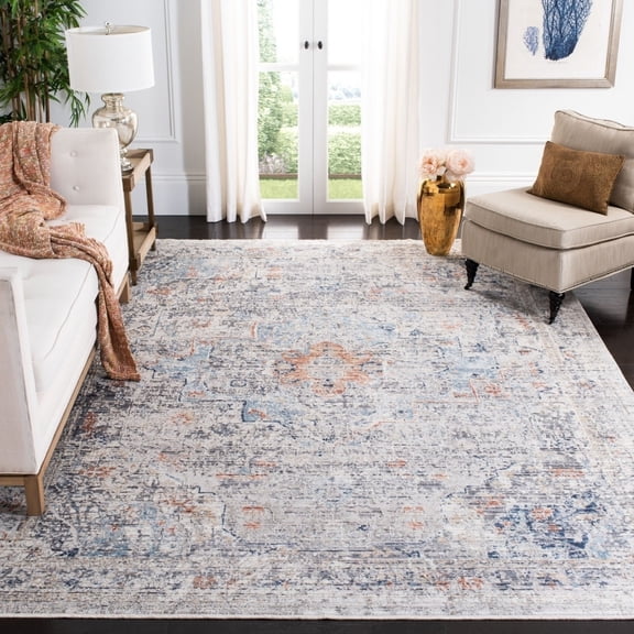 SAFAVIEH Dream Jefferson Abstract Runner Rug, Grey/Multi, 2' x 8'
