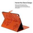 thumbnail image 5 of iPad 10.2" Case 8th 7th Generation, Allytech Slim Fit Folio Flip PU Leather Butterfly Embossed Smart Cover Auto Sleep Wake Protection TPU Back Cover Case for Apple iPad 10.2-inch 2020 2019, Orange, 5 of 6