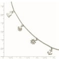 thumbnail image 5 of Auriga Fine Jewelry 925 Sterling Silver Adjustable Anklet 9- 10inch for Women, 5 of 5