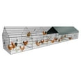 thumbnail image 5 of PawGiant Large Metal Chicken Coop, 21ft x 3.5ft Chicken Cage Hen House with Waterproof Cover, 5 of 9
