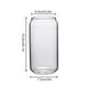thumbnail image 5 of Vasos para beber con pajita de vidrio: vasos de vidrio con forma de lata, vasos de cerveza, vasos de café helado, lindo vaso, ideal para whisky, refrescos, té, agua, G, 5 of 5