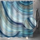 thumbnail image 3 of Cortina de ducha de baño de mármol, línea de teñido de halo, cortinas de ducha de tela impermeable con ganchos, cortina de ducha abstracta de acuarela, tela de 70x70 pulgadas, 3 of 6