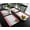 Mother''s Dayech6055, variant on Happy Mother''s Day Placemats Set of 6 - Washable Woven Burlap Cloth Fabric Placemat for Square/Rectangle/Round/Oval Dining Table,Boho Polka Dot Stripes Pink Floral Flower Easy Clean Place Mats