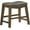 Grey, variant on Solid Wood Stools, 20-Inch Dining Height Upholstered Padded Saddle Dining Stools, Faux Leather, Easy Assembly Narrow Solid Wood Frame, Nickel Nailhead, Modern Rustic