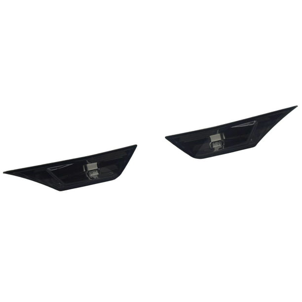 Paquete de 2 luces de giro y marcadoras laterales 34300-Tet-H01 y 34350-Tet-H01, bombillas LED intermitentes Ahumado