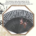 thumbnail image 3 of Abanico de seda de 2 uds., manualidad para regalo de verano, pequeño ventilador plegable, pequeño ventilador portátil, decoración, 3 of 5