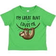 thumbnail image 3 of Inktastic My Great Aunt Loves Me Cute Sloth and Baby Boys or Girls Toddler T-Shirt, 3 of 5