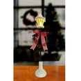 thumbnail image 4 of Northlight LED Lighted Snowfall Valley Lamppost with Wreath Christmas Decoration - 12.75", 4 of 4