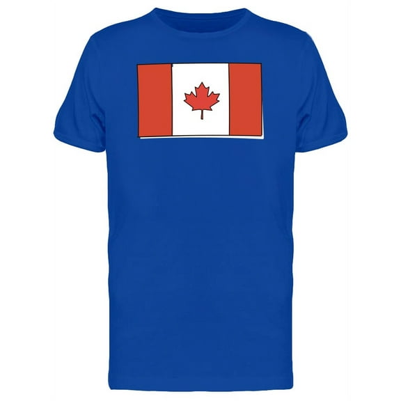 Canadian Flag Cute Doodle T-Shirt Men -Image by Shutterstock, Male Large