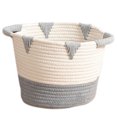 thumbnail image 1 of Laundry Basket Cotton Rope Round Dirty Clothes Hamper Laundry Hamper for Home, 1 of 4