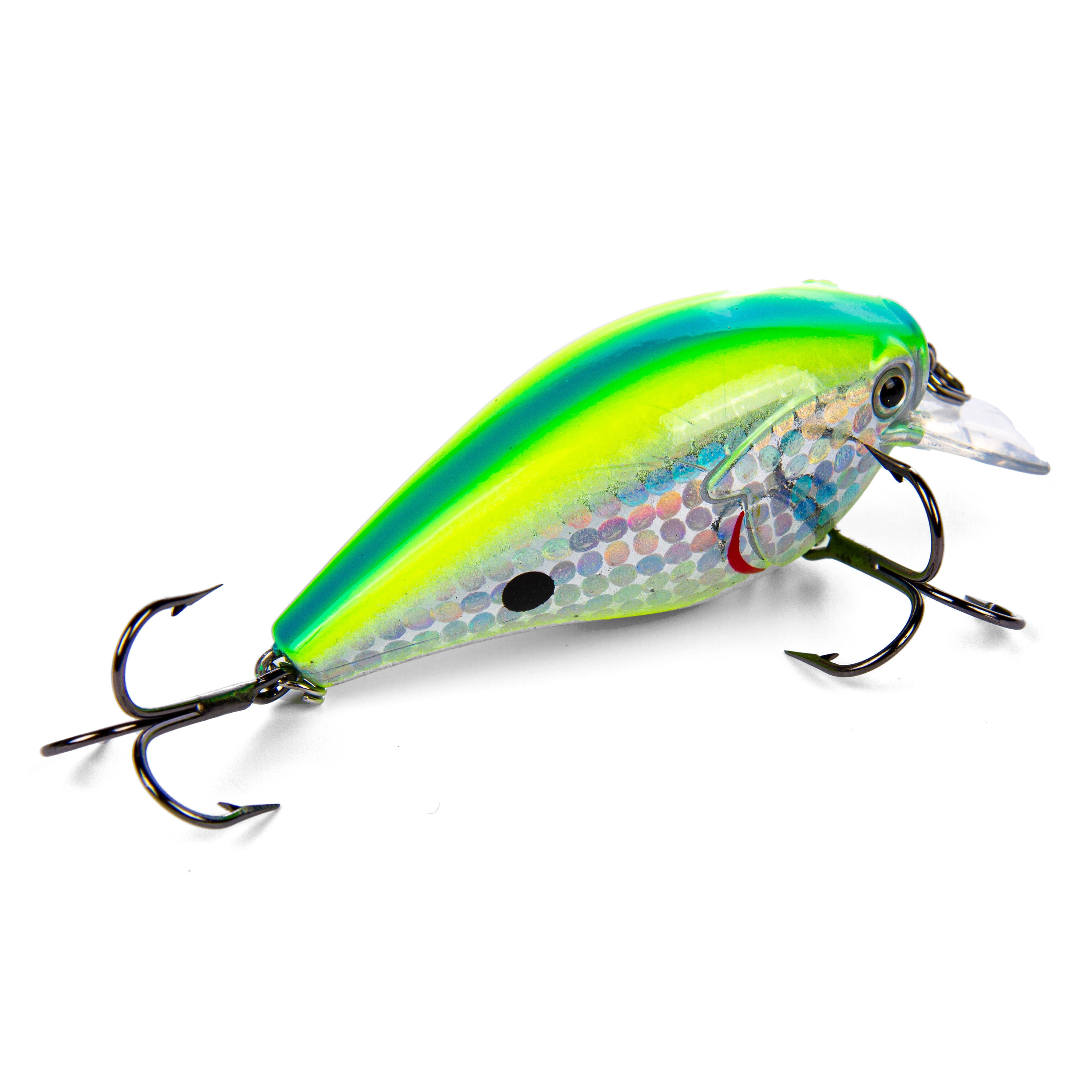 Ozark Trail 3/8-Ounce Square Bill Crankbait Fishing Lure - Lime Blue