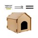 thumbnail image 5 of Casa para gatos al aire libre, casa para gatos callejeros, casa para mascotas con aislamiento estable e impermeable, refugio cálido para gatos durante M, 5 of 8