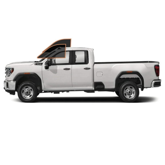 MotoShield Pro Premium Professional 2mil Precut Ceramic Window Tint Film for 2015-2019 GMC Sierra 2500 Double Cab — (Front Driver/Passenger 35%) + Lifetime Warranty