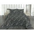 thumbnail image 2 of Ambesonne Abstract Boho Quilted Bedspread Set 3 Pcs, Modern Tentacles Art, King, Charcoal Grey and Pale Grey, 2 of 4