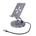 thumbnail image 1 of Acoplamiento Estación De Acoplamiento Para Tableta USB C 10 En 1 Soporte Giratorio Para Tableta Con Concentrador USB C Multimedia 4K HD Carga PD De 100 W Apto Para Steam Deck, 1 of 7